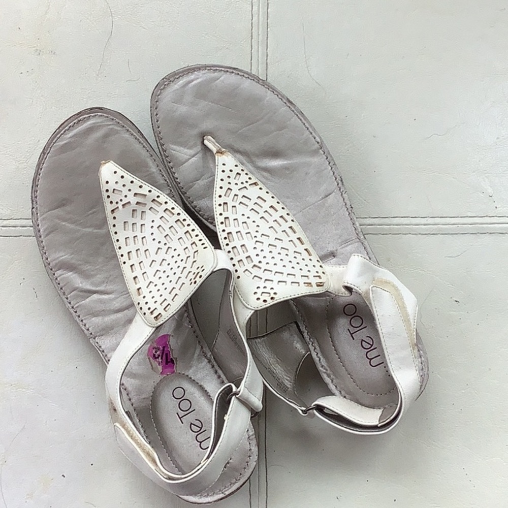 White sandals